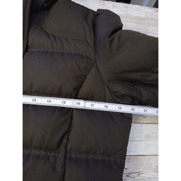 Juicy Couture Brown Down Puffer Jacket Gold Snaps Size Large Y2K Winter - Picture 6 of 9